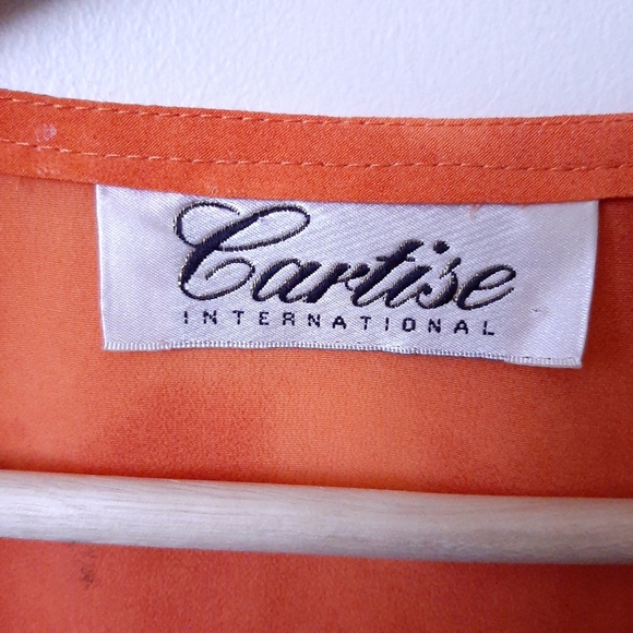 Orange Floral Summer Dress - Picture 5 of 5